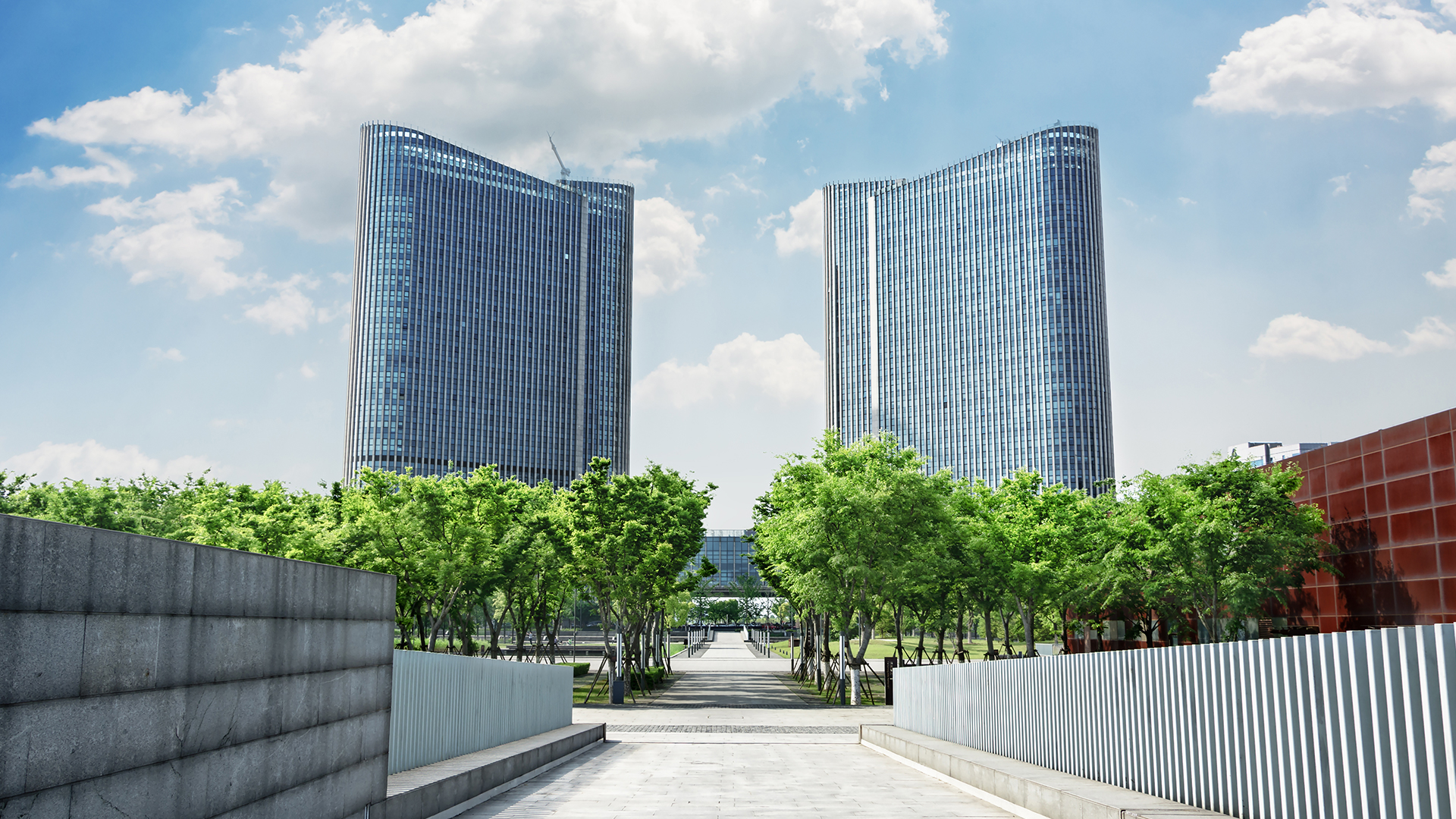 I7 Business Complex - Aerial View Overlooking Iconic Tower New Capital